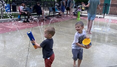 Fun at the Hardy Park water park